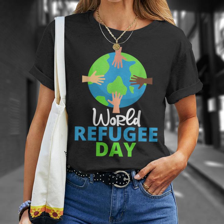世界難民の日 難民プライド Tシャツ 彼女への贈り物