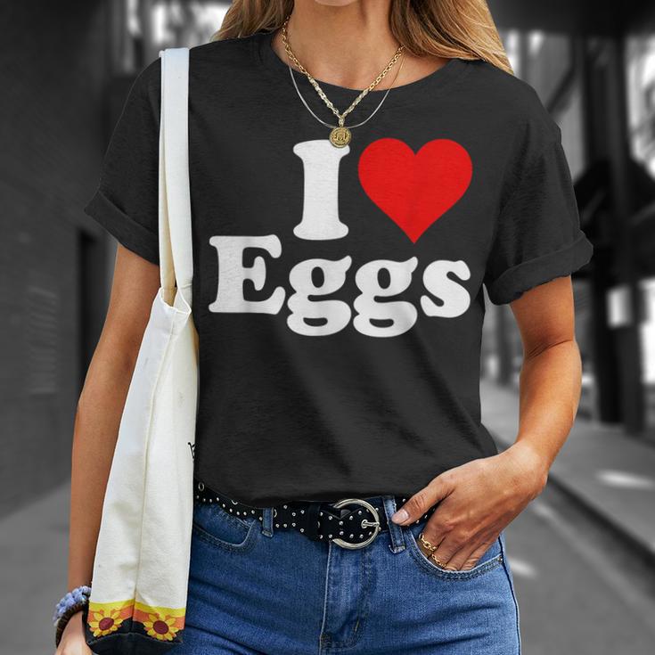 卵が大好き I ハートの卵 Tシャツ 彼女への贈り物