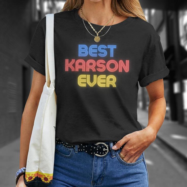 史上最高のカーソン 面白いカーソン名 Karson Tシャツ 彼女への贈り物