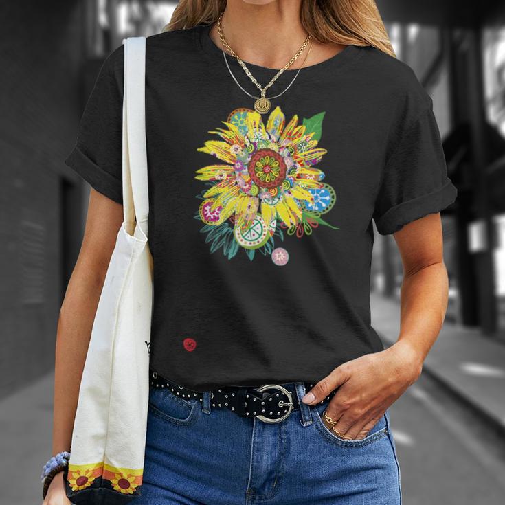 和ポップ ひまわり Tシャツ 彼女への贈り物