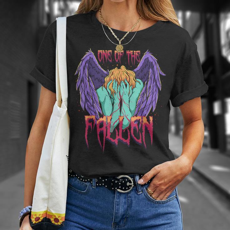 堕ちたパステル ゴス 倒れた天使 ルシファー エンジェリック Tシャツ 彼女への贈り物