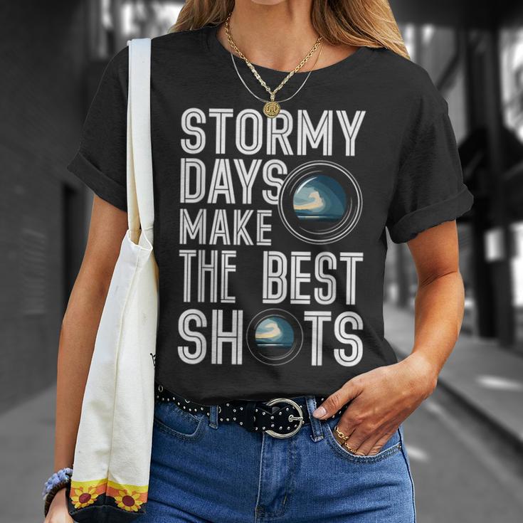 天気写真 ストームチェイサー&ネイチャーフォトグラファーtシャツ Tシャツ 彼女への贈り物