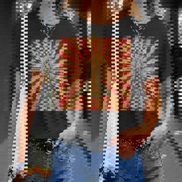 天照 女神 昇る太陽 日本神話 Tシャツ 彼女への贈り物