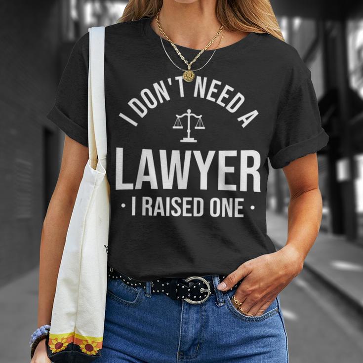 弁護士 I Raised One Attorney 法律顧問 パラリーガル Tシャツ 彼女への贈り物