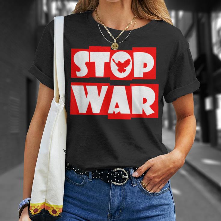 戦争なし 反戦 平和のハト Tシャツ 彼女への贈り物