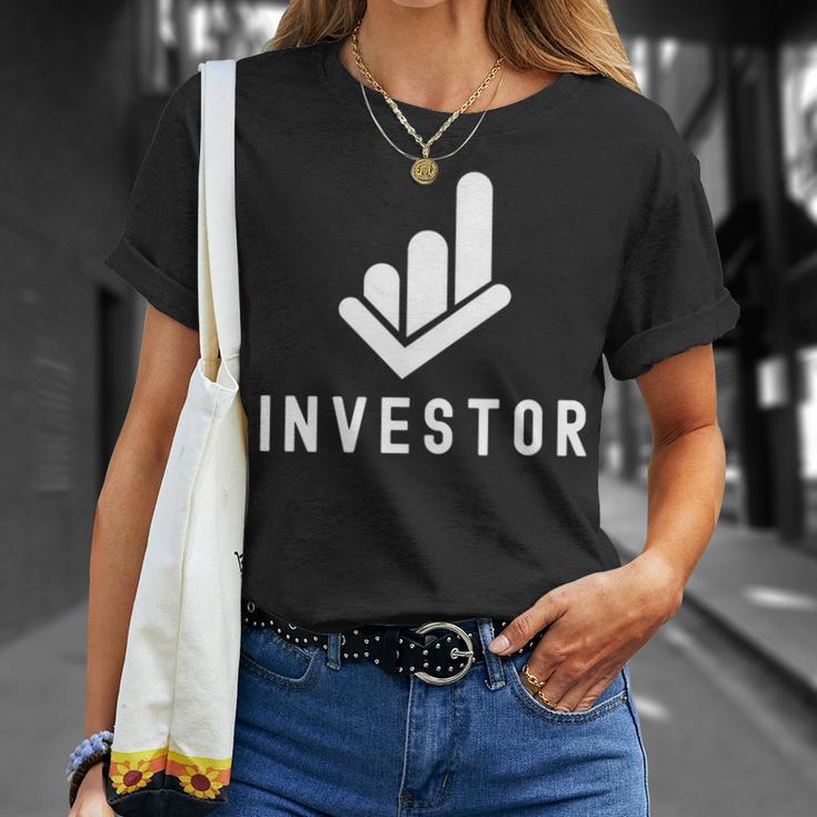 投資家 株式 投資について 投資する 株主 長袖tシャツ Tシャツ 彼女への贈り物