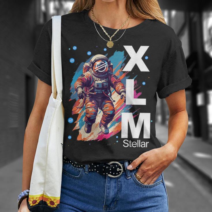 暗号通貨xlm恒星ルーメンハードコアホルダー。 Tシャツ 彼女への贈り物