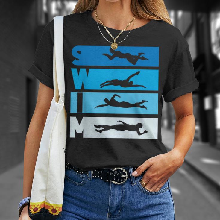 水泳 スイマー 水泳コーチ Tシャツ 彼女への贈り物