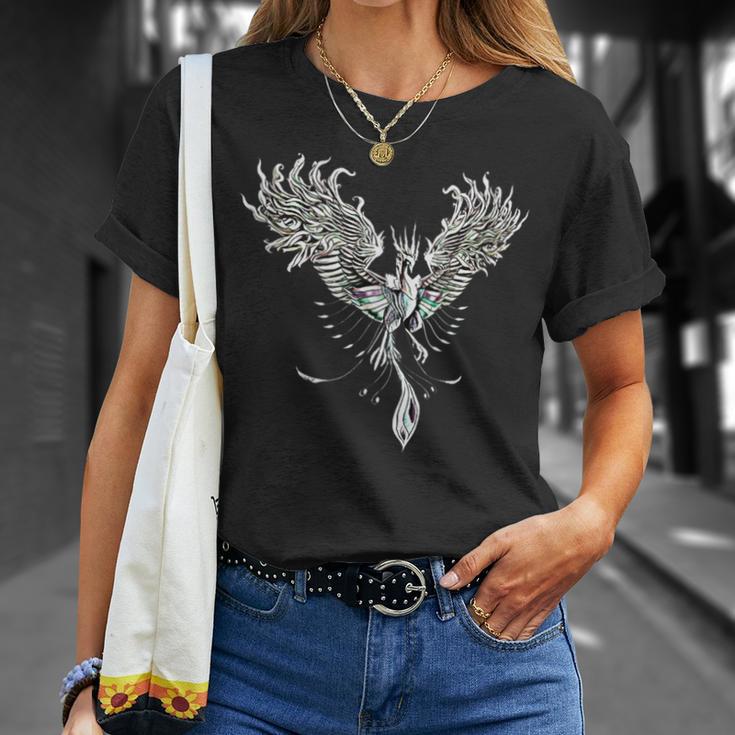 灰からのフェニックス フェニックス バード 不死鳥 Tシャツ 彼女への贈り物