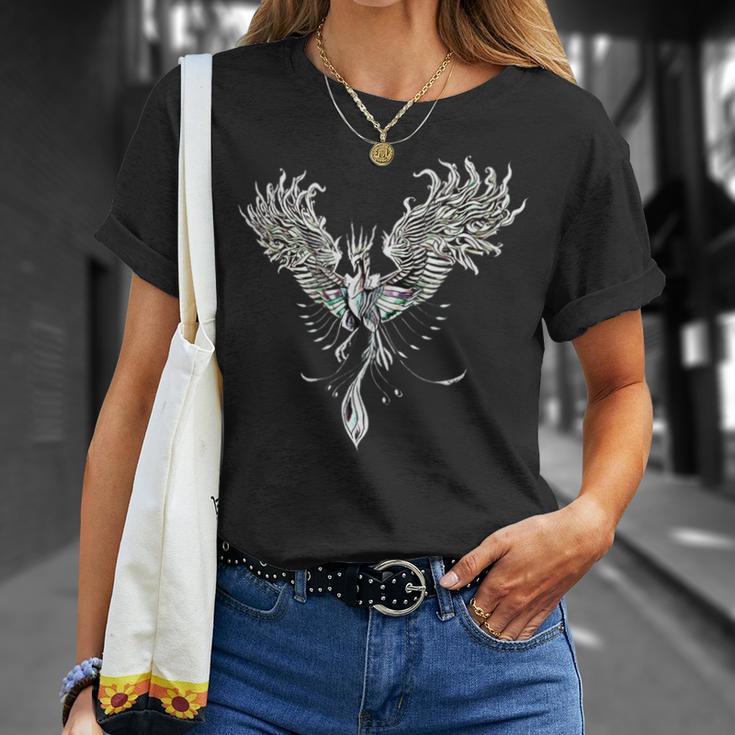灰からのフェニックス フェニックス 神話上の生き物 不死鳥 Tシャツ 彼女への贈り物