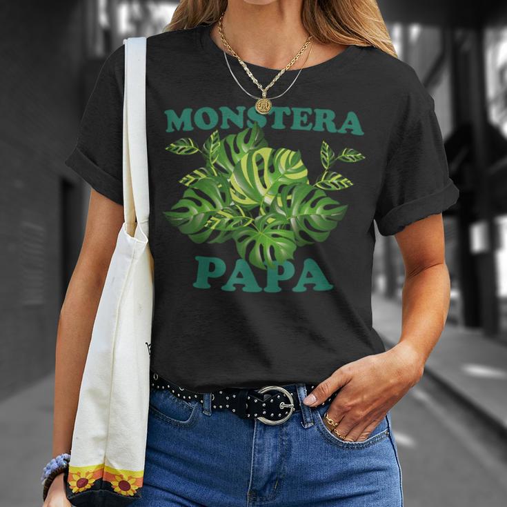 父の日に贈る「モンステラパパ Tシャツ 彼女への贈り物