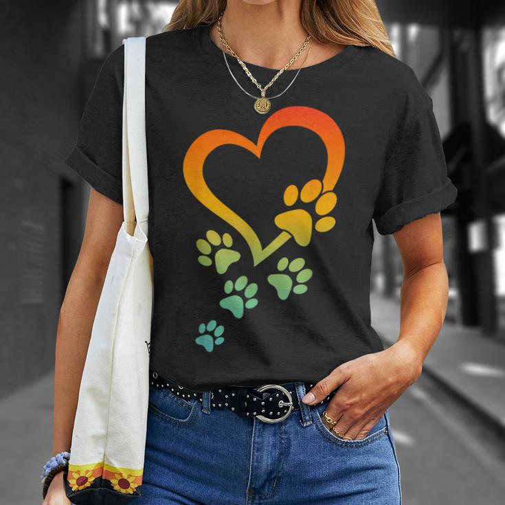 犬の肉球 ハート ベビードッグ 犬の肉球 ハート 犬の肉球 Tシャツ 彼女への贈り物