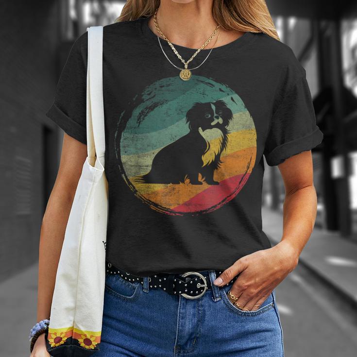 狆犬のレトロなデザイン Tシャツ 彼女への贈り物