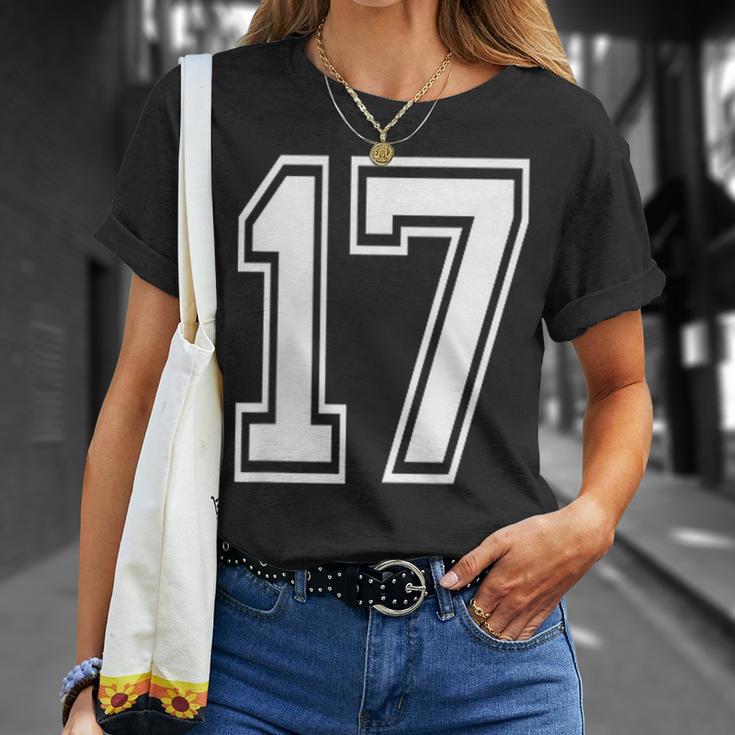 番号17インチ ホワイト Tシャツ 彼女への贈り物