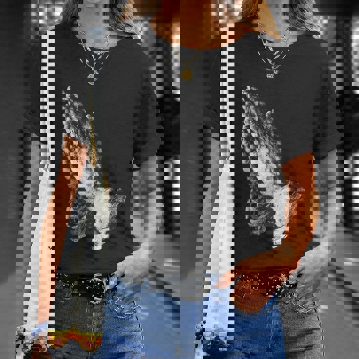 祈りの手 Tシャツ 彼女への贈り物