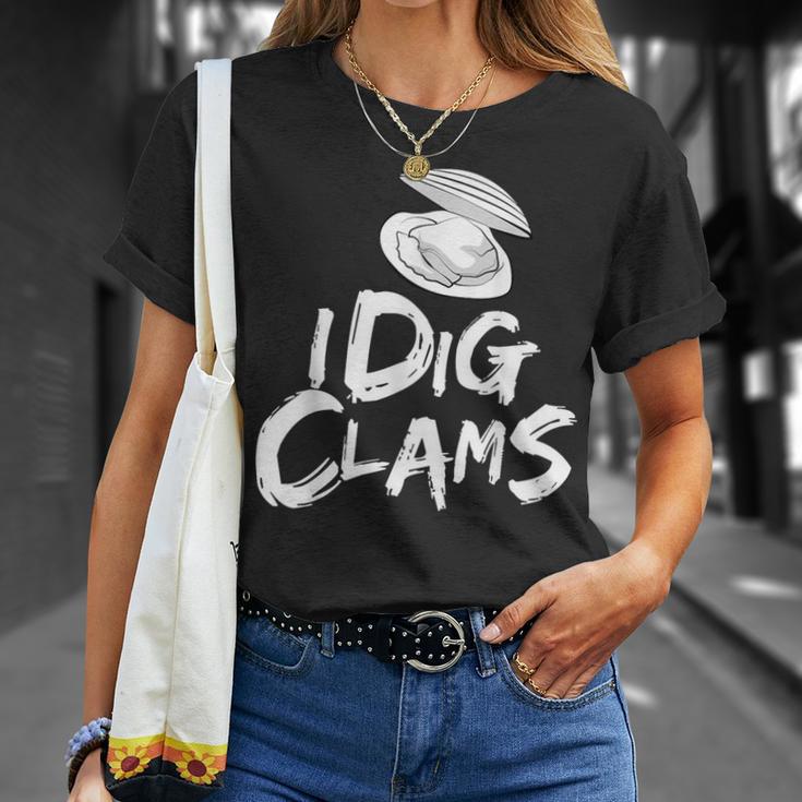 私は潮干狩り潮干狩り潮干狩りシャツシェルレーキを掘る Tシャツ 彼女への贈り物