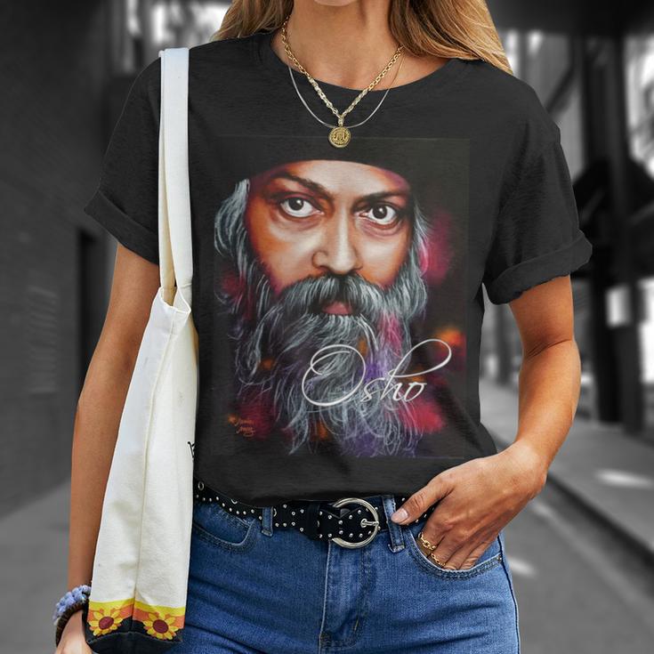 絵画から見たoshoの肖像画 Tシャツ 彼女への贈り物