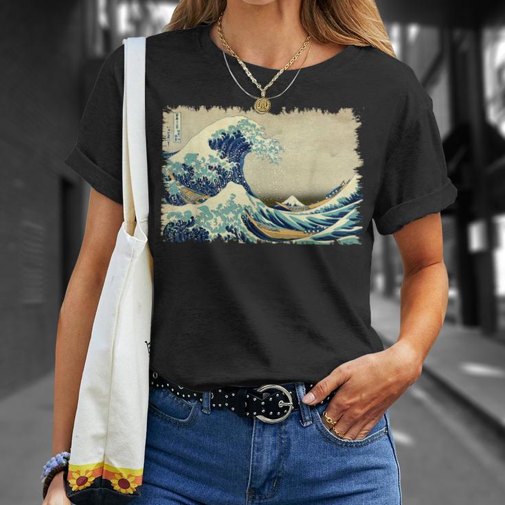 葛飾北斎作 大波 Tシャツ 彼女への贈り物