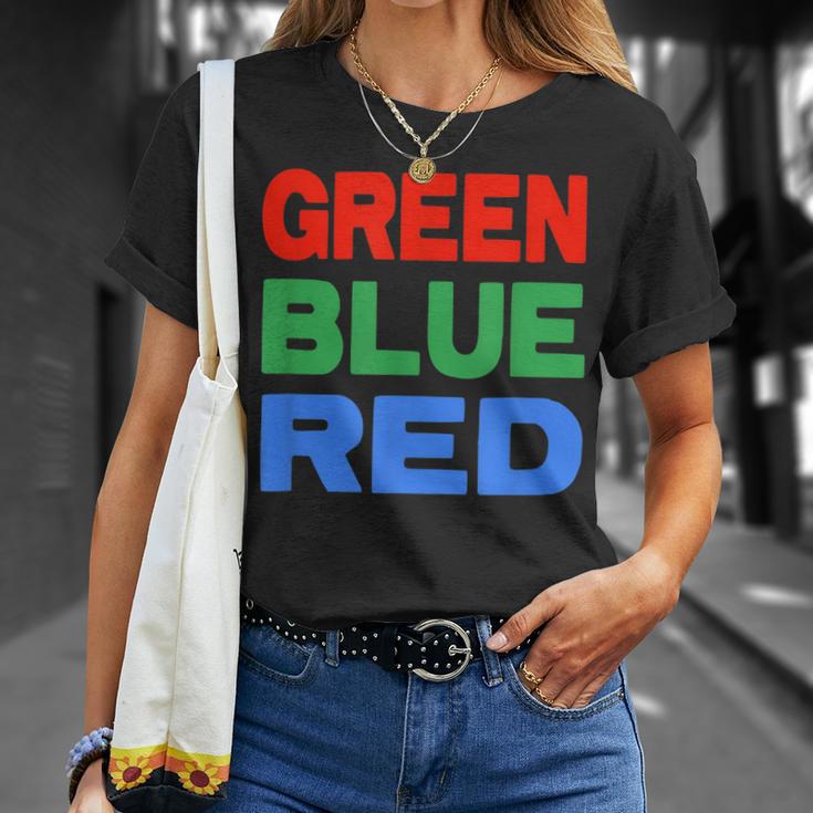 赤青緑色 Tシャツ 彼女への贈り物