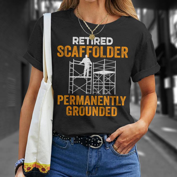 退職した足場用足場ビルダー Tシャツ 彼女への贈り物