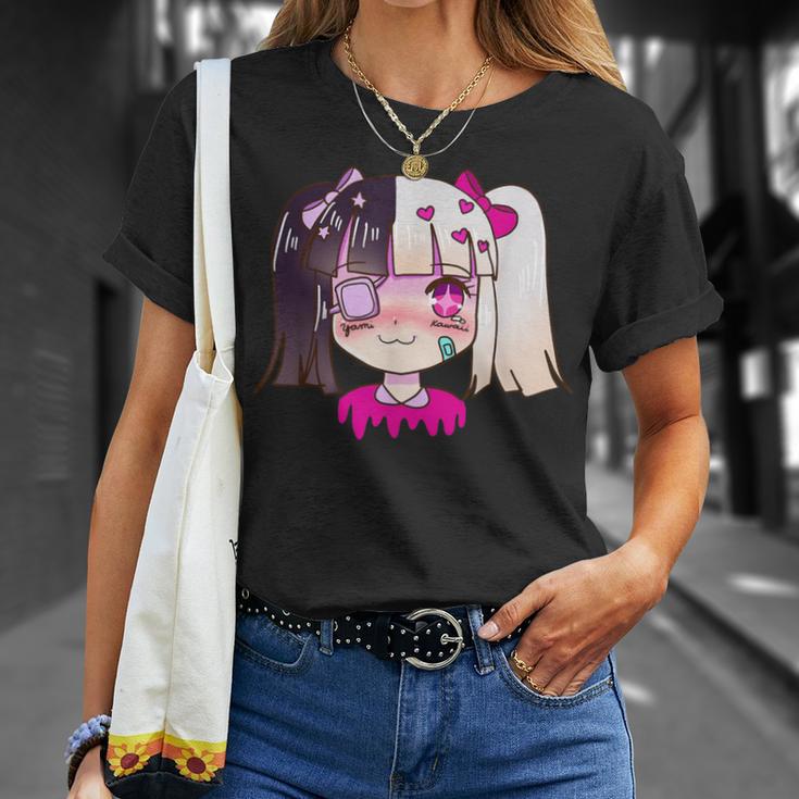 闇カワイイ・サドアニメ少女パステルゴス・メンヘラ Tシャツ 彼女への贈り物
