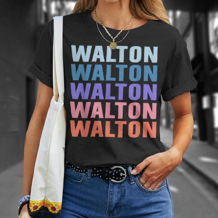 面白いギフト名 Walton 名前入り Tシャツ 彼女への贈り物