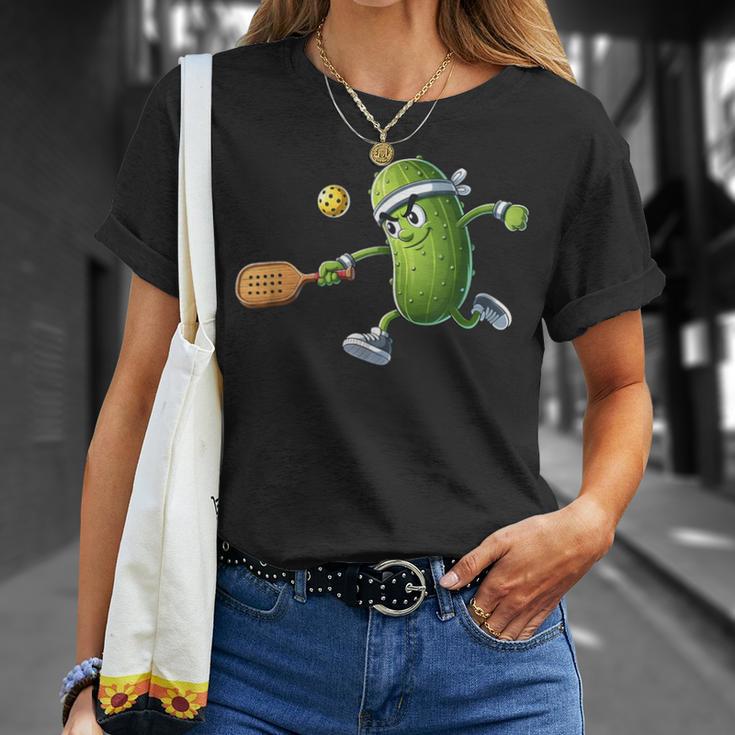 面白いピクルス遊びピックルボール愛好家しゃれピクルスボール付き Tシャツ 彼女への贈り物