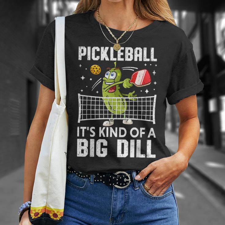 面白いピックルボールtシャツ It's Kind Of A Big Dill パドルボール Tシャツ 彼女への贈り物
