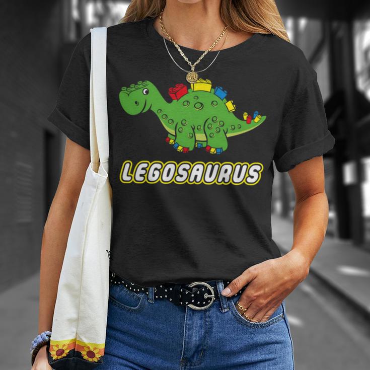 面白い恐竜 レゴサウルス レゴ ザウルス 恐竜 長袖tシャツ Tシャツ 彼女への贈り物