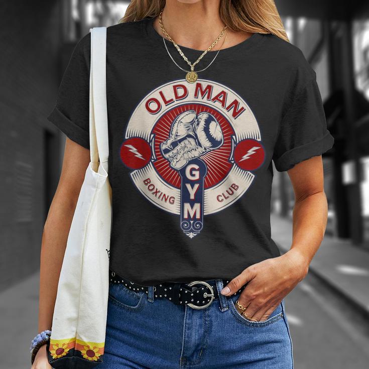 面白い総合格闘技オールドマンボクシングクラブコンバットスポーツアパレル Tシャツ 彼女への贈り物