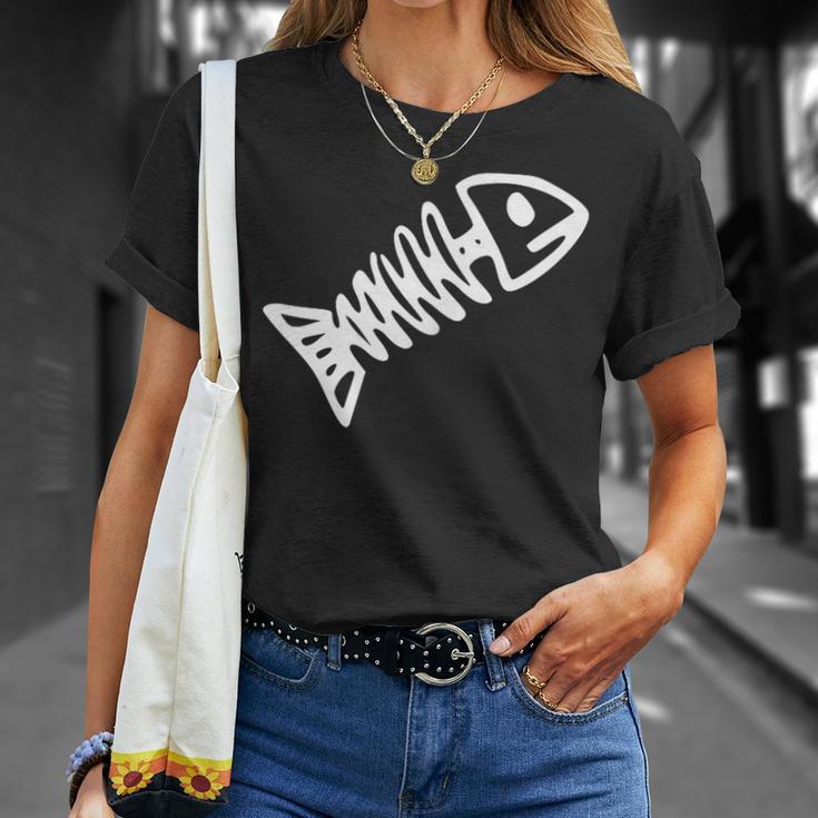 魚の骨 Tシャツ 彼女への贈り物