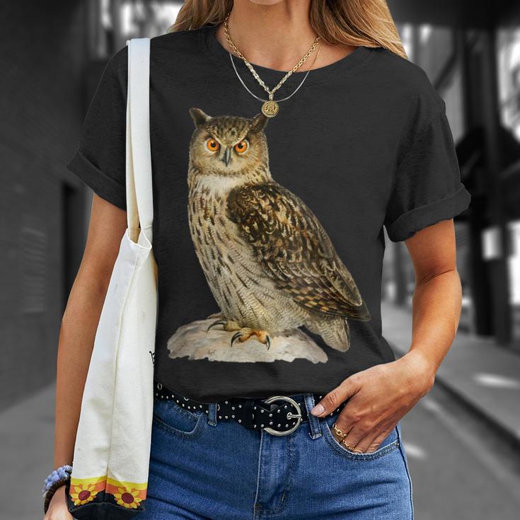 鳥 面白いtシャツ フクロウ ミミズク バードウォッチング 服 メンズ おもしろ グッズ 面白い おしゃれ Tシャツ 彼女への贈り物