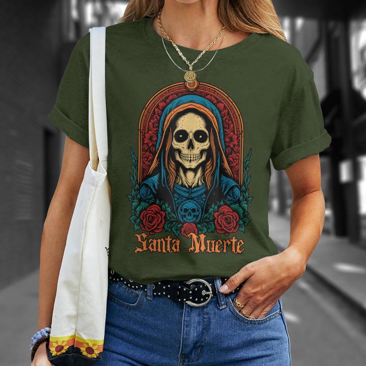Santa Muerte Latina Gangster Gangsta Cholo Chola Camiseta unisex Regalos para ella