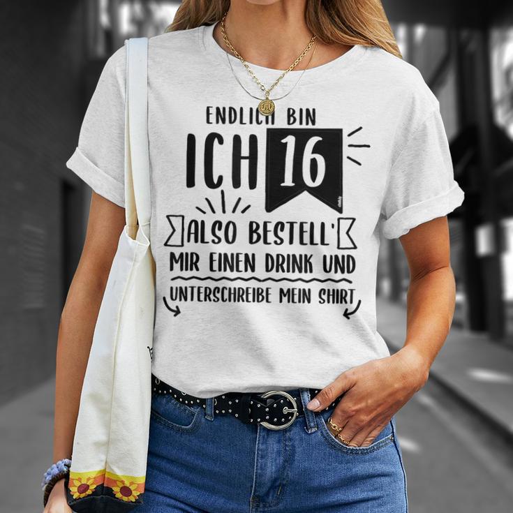 16th Birthday Party Guest Book Guest List Celebration 16 Years T-Shirt Gifts for Her