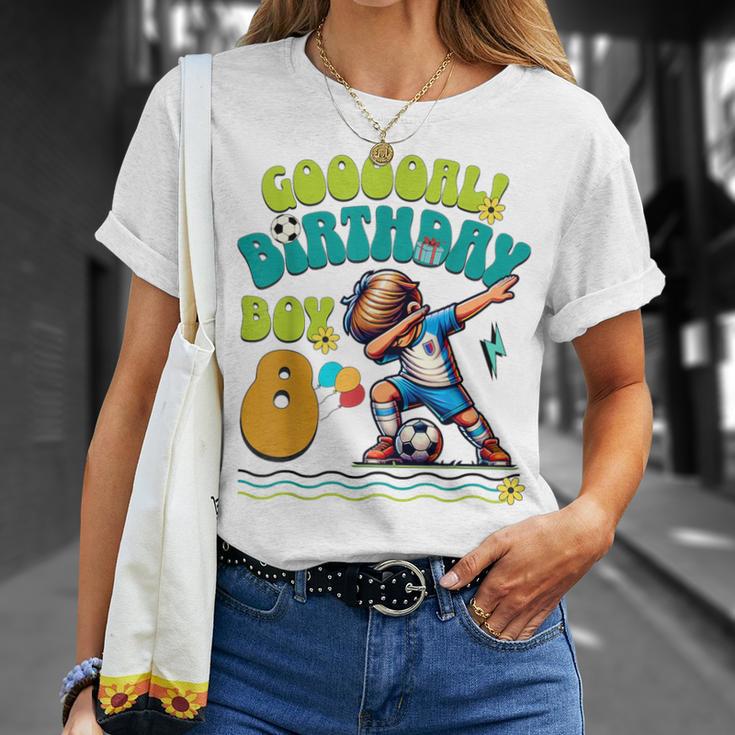 8歳の誕生日 男の子 8歳 サッカー フットボール選手 誕生日 Tシャツ 彼女への贈り物