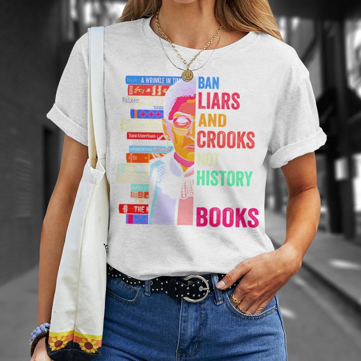 Ban Liars And Crooks Not History And Books T-Shirt Gifts for Her