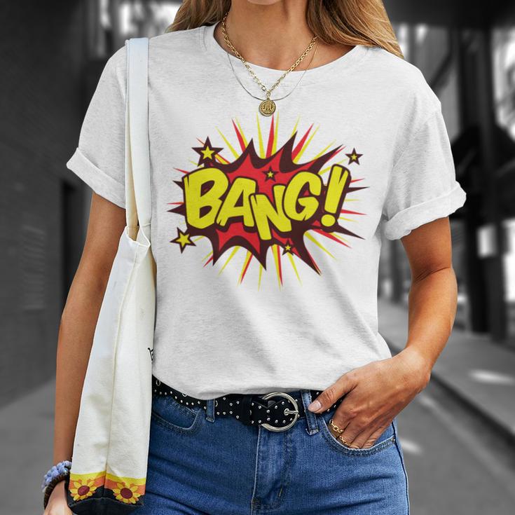 BANG Pop Art Comic Book Speech Bubbles Street Graffiti Art T-Shirt Gifts for Her