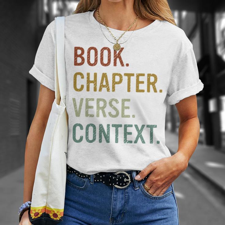 Book Chapter Verse Christian Bible Reformed Theology T-Shirt Gifts for Her