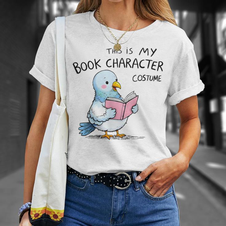 This Is My Book Character Costume I Pigeon Reading Tee T-Shirt Gifts for Her