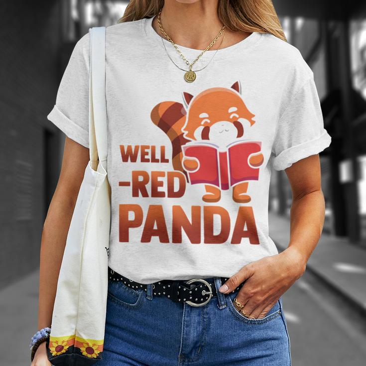 Book Nerd Well Red Panda Cute Bear Book Nerd Zookeeper T-Shirt Gifts for Her Book Nerd Well Red Panda Cute Bear Book Nerd Zookeeper T-Shirt Gifts for Her