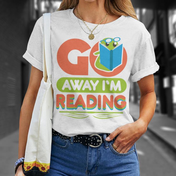 Book Reading Library Go Away Im Reading T-Shirt Gifts for Her