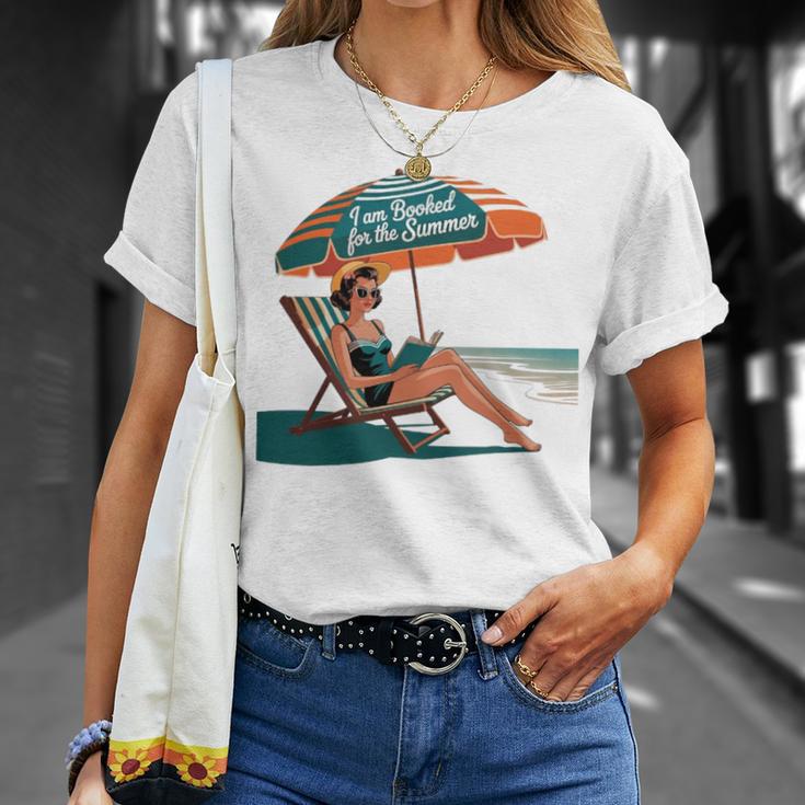 Booked For The Summer Book Lover Summer Coquette Premium Tri-Blend T-Shirt Gifts for Her