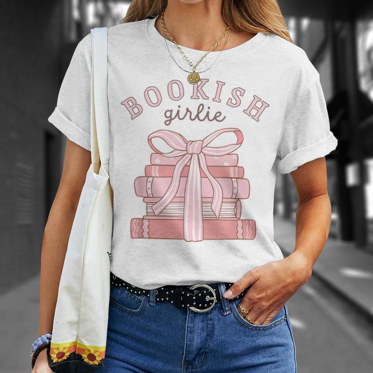 Bookish Girlie Coquette Bow Book Lover Pink Feminine Reader T-Shirt Gifts for Her Bookish Girlie Coquette Bow Book Lover Pink Feminine Reader T-Shirt Gifts for Her