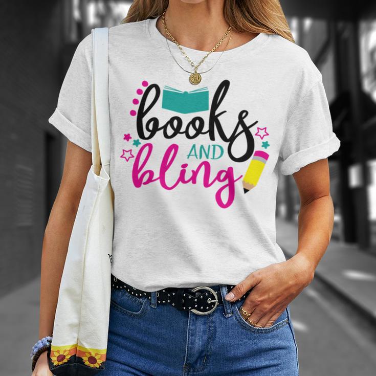 Books And Bling T-Shirt Gifts for Her