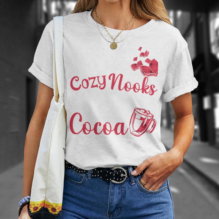 Books Cozy Nooks And Hot Cocoa Cute Fall Booklover T-Shirt Gifts for Her Books Cozy Nooks And Hot Cocoa Cute Fall Booklover T-Shirt Gifts for Her