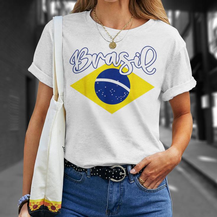 Brazilian Flag Colors National Brazil Brasil Tシャツ 彼女への贈り物