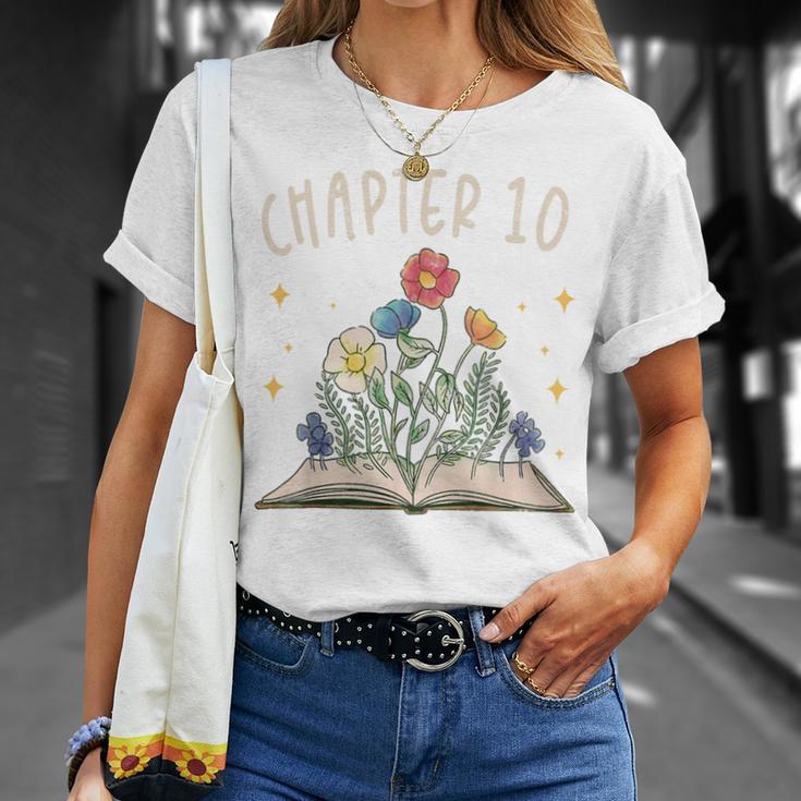 Chapter 10th Birthday Bookworm 10 Years Old For Book Lovers T-Shirt Gifts for Her