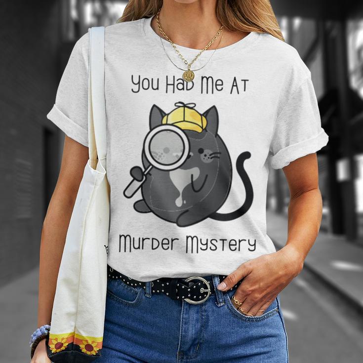 Cozy Mystery Book Lover You Had Me At Murder Mystery T-Shirt Gifts for Her
