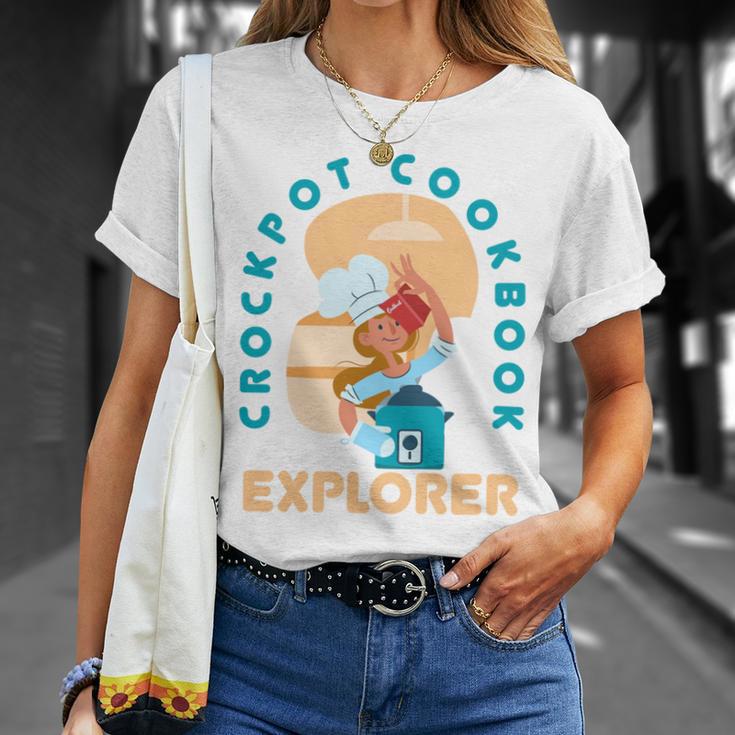 Crockpot Cookbook Baking Cooking Lovers Chef Cook Bakers T-Shirt Gifts for Her