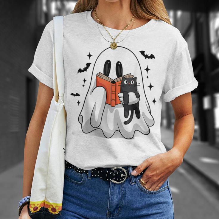 Cute Halloween Ghost Reading Book T-Shirt Gifts for Her Cute Halloween Ghost Reading Book T-Shirt Gifts for Her